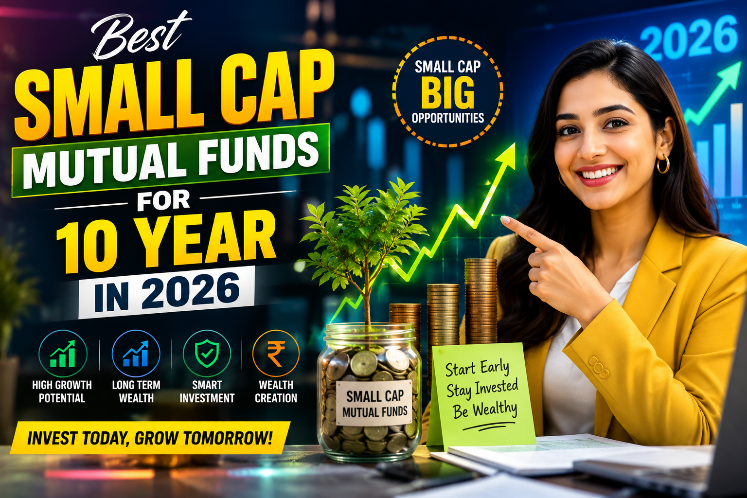 Best small cap mutual funds for 10 year in 2026