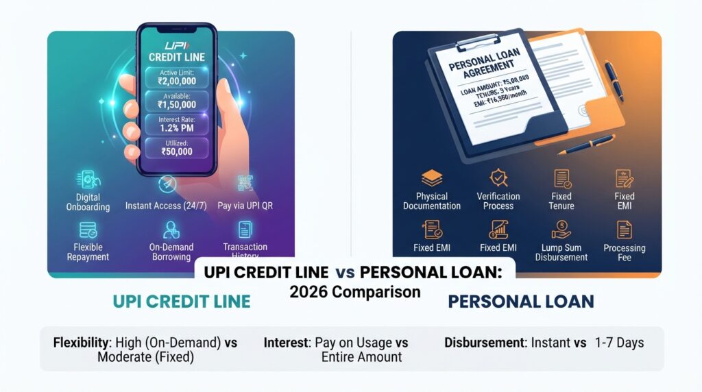 UPI Credit Line Vs Personal Loan: Ultimate 2026