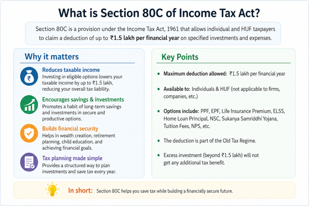 what is section 80c of income tax act