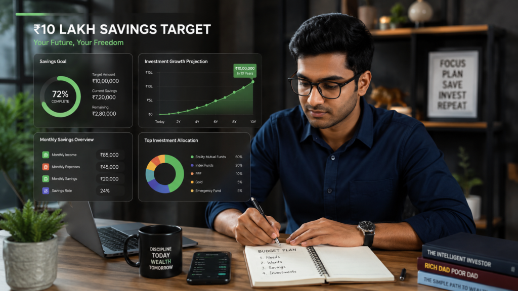 Best 5 Powerful Strategies To Save ₹10 Lakh