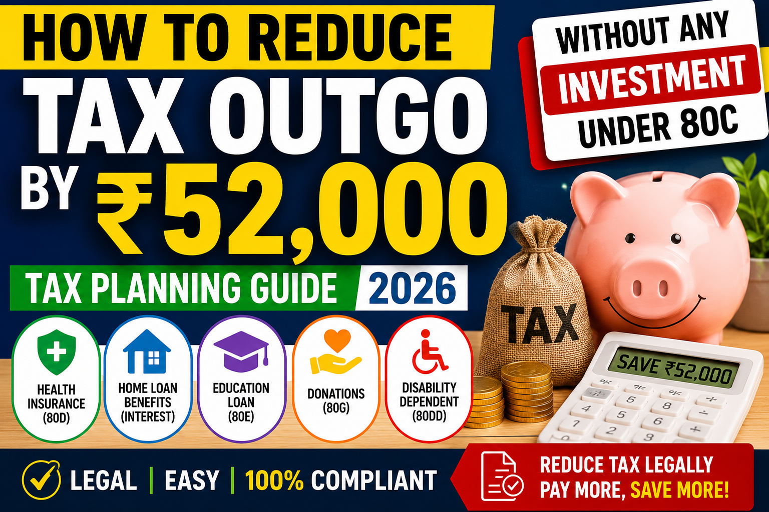 How To Reduce Tax Outgo By ₹52000 In 2026