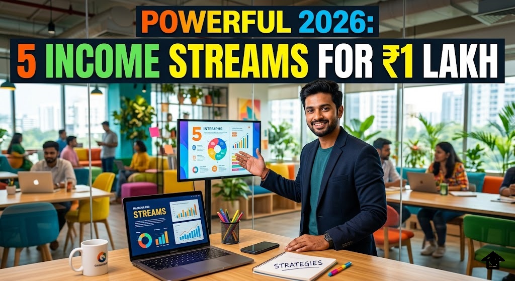 Powerful 2026: 5 Income Streams For ₹1 Lakh